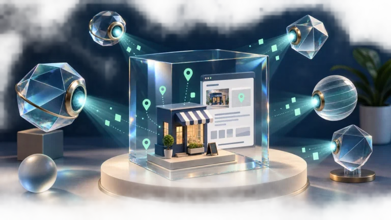 A business being discovered across multiple AI search systems
